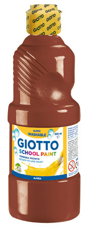 Farba szkolna Giotto School Paint 500ml brązowa