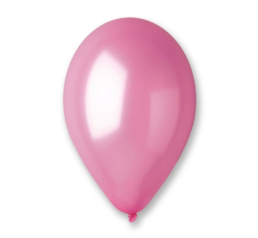 Balony różowe metalizowane śr. 80cm (100szt) GM90/33 GoDan