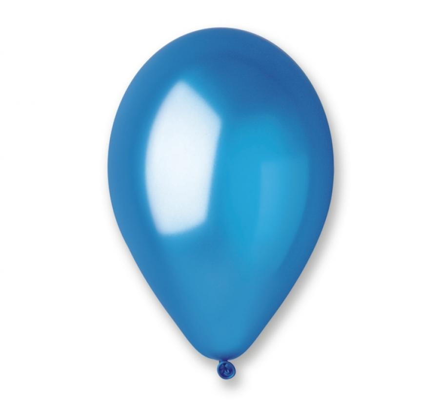 Balony niebieskie metalizowane śr. 80cm (100szt) GM90/36 GoDan