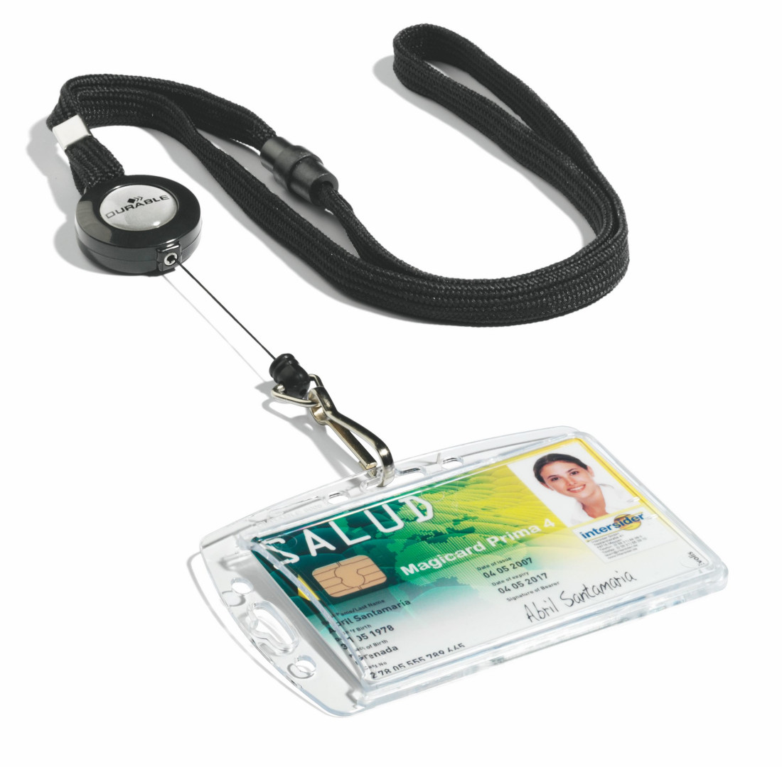 Mechanizm z taśmą czarna 60cmx44cm ( 1 szt ) Durable  8223-01  zwijak