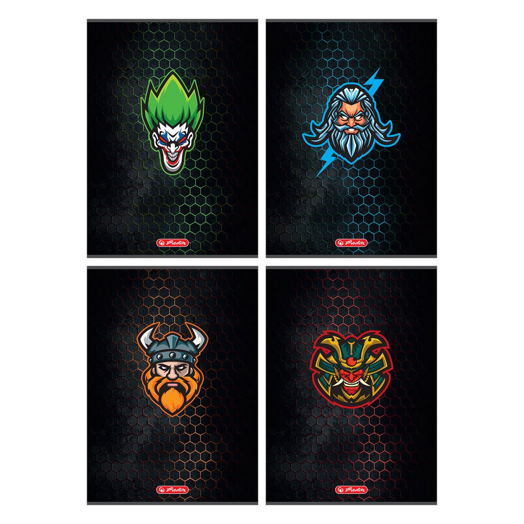 Zeszyt A4/60 kratka Game Avatars Herlitz