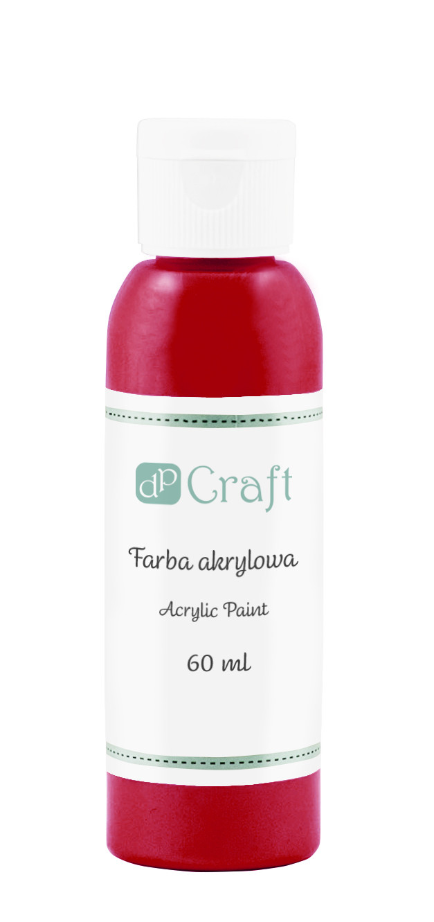 Farba akrylowa 60 ml Karmin ciemny DPFA-025 Dalprint