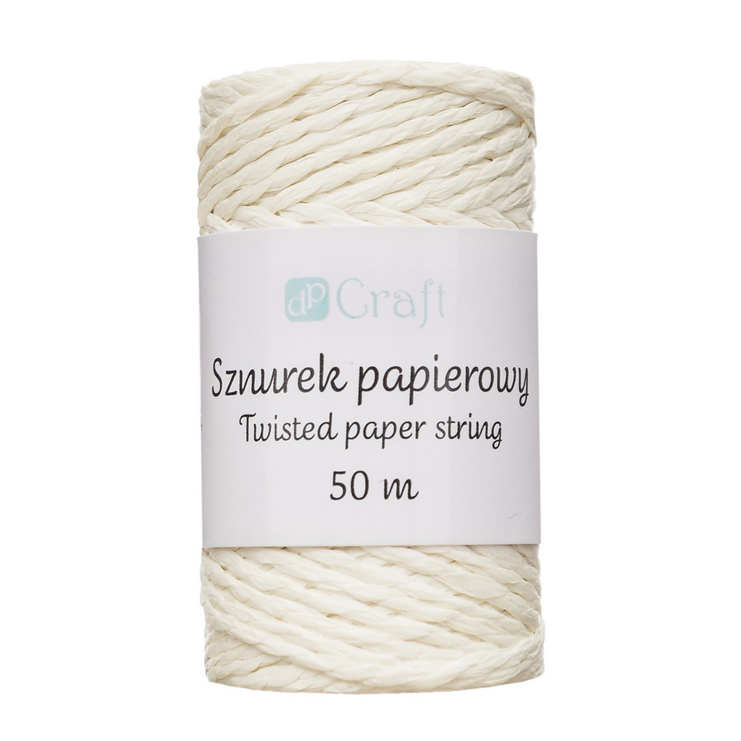 Sznurek papierowy skręcany 50m DPSZ-017 Dalprint ecru
