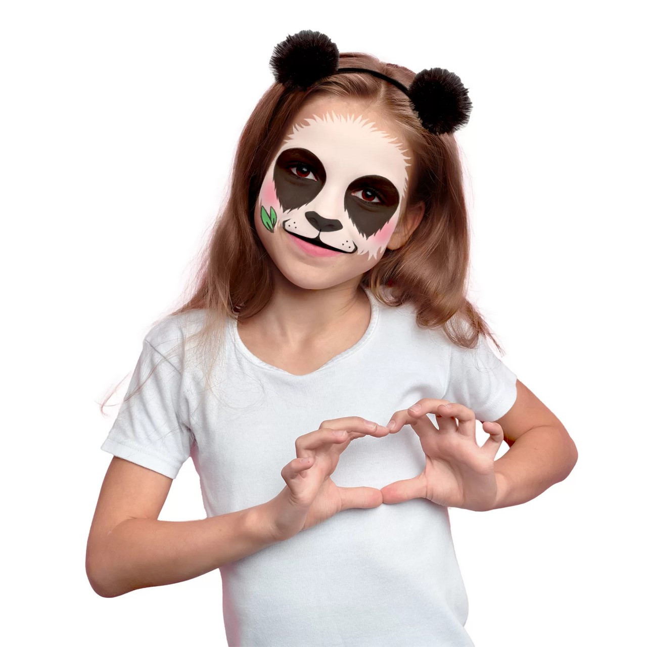 Farbki do twarzy zestaw z opaską PANDA Kidea / Derform