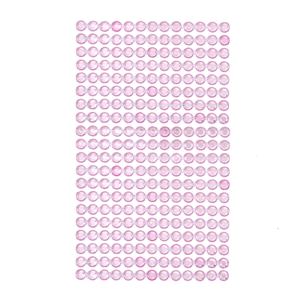 Kryształki samoprzylepne 6 mm (260 szt.) Jasnoróżowe GRKR-051 Dalprint