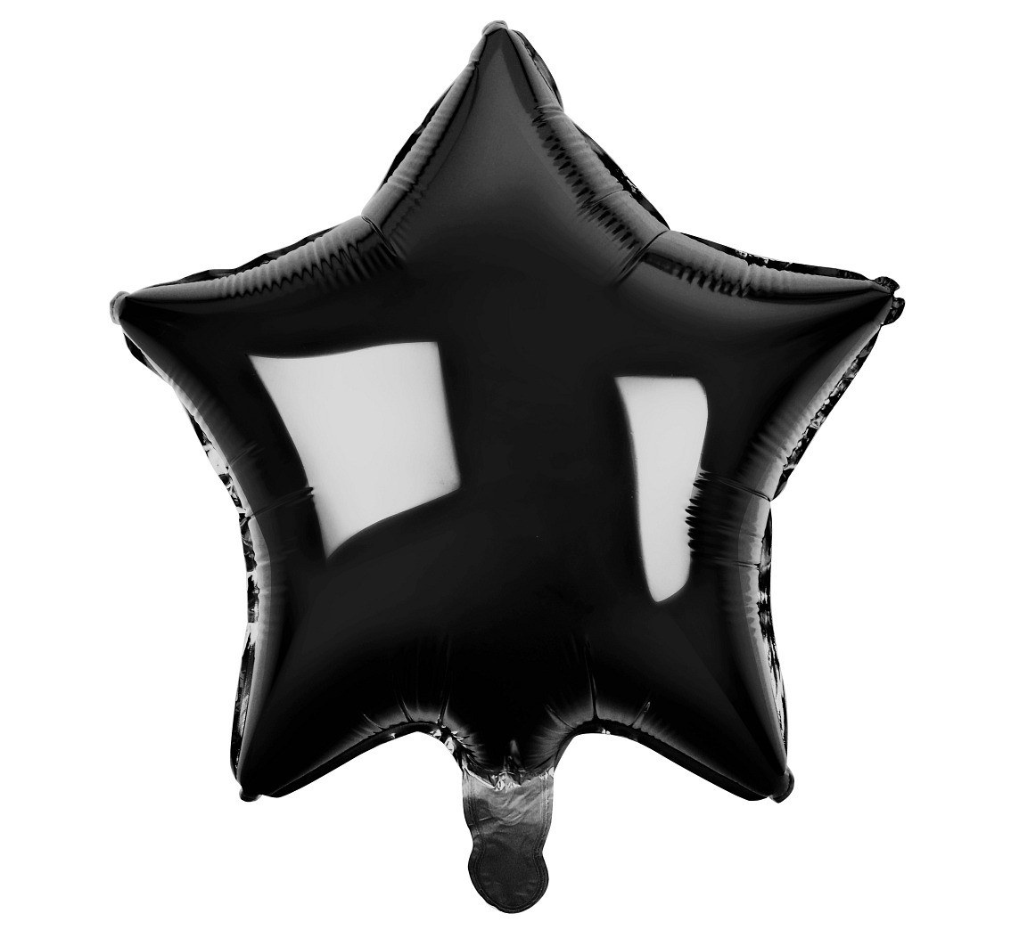 Balon foliowy "Gwiazda" czarna 19" Godan