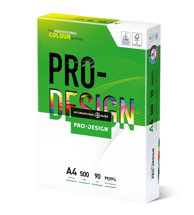 Papier ksero A4 90g Pro Design 500 arkuszy 168 CIE