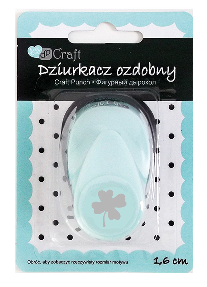 Dziurkacz ozdobny 1,6 cm Koniczyna 2 JCDZ-105-130 Dalprint