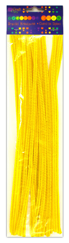 Druciki kreatywne Żółte 30 cm (25 szt.) KSDR-016 Dalprint