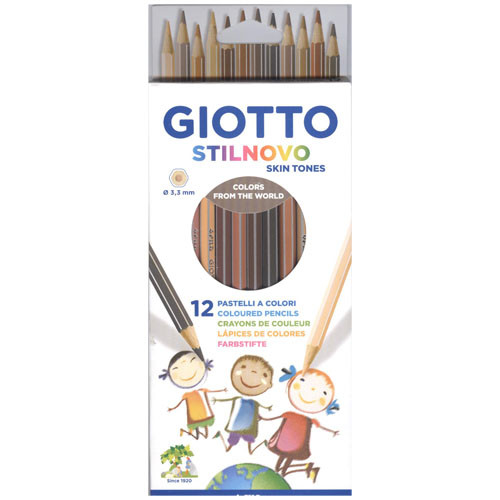 Kredki ołówkowe Giotto Stilnovo Skin Tones 12 kolorów