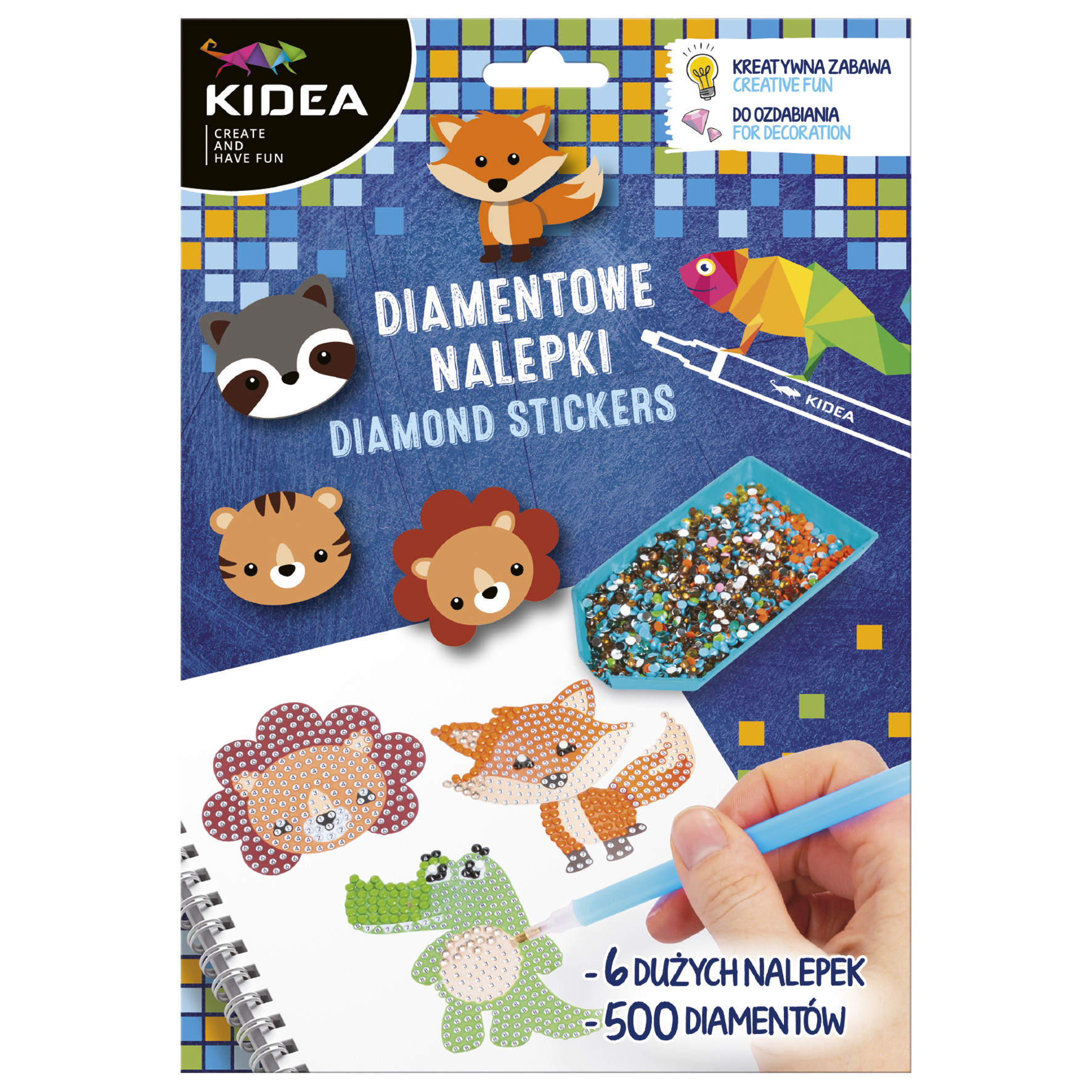 Naklejki Diamentowe Zwierzęta Kidea