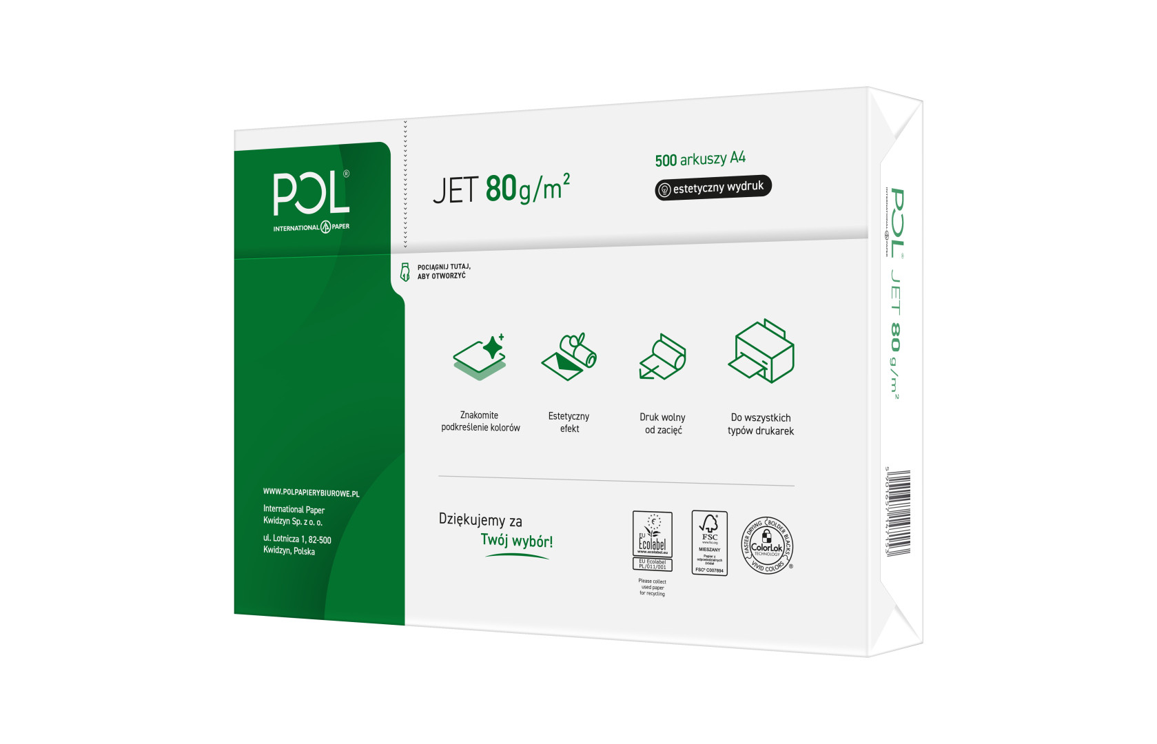 Papier ksero Pol Jet A4/80g