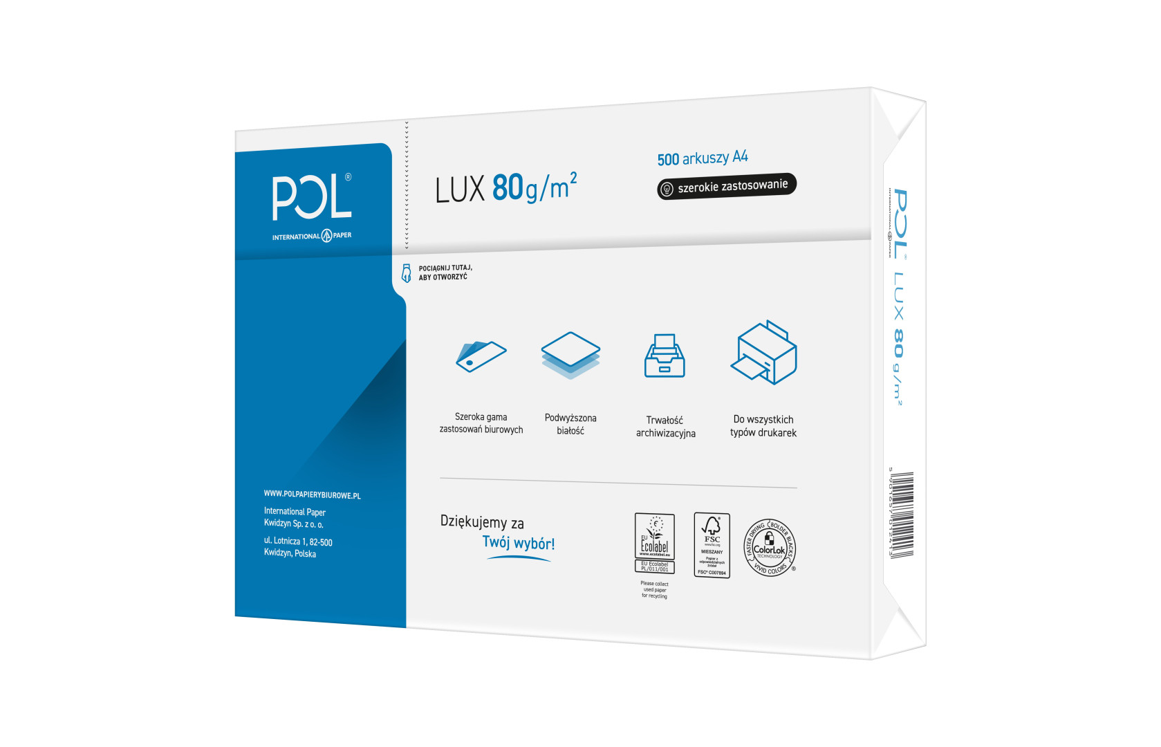 Papier ksero Pollux A4/80g