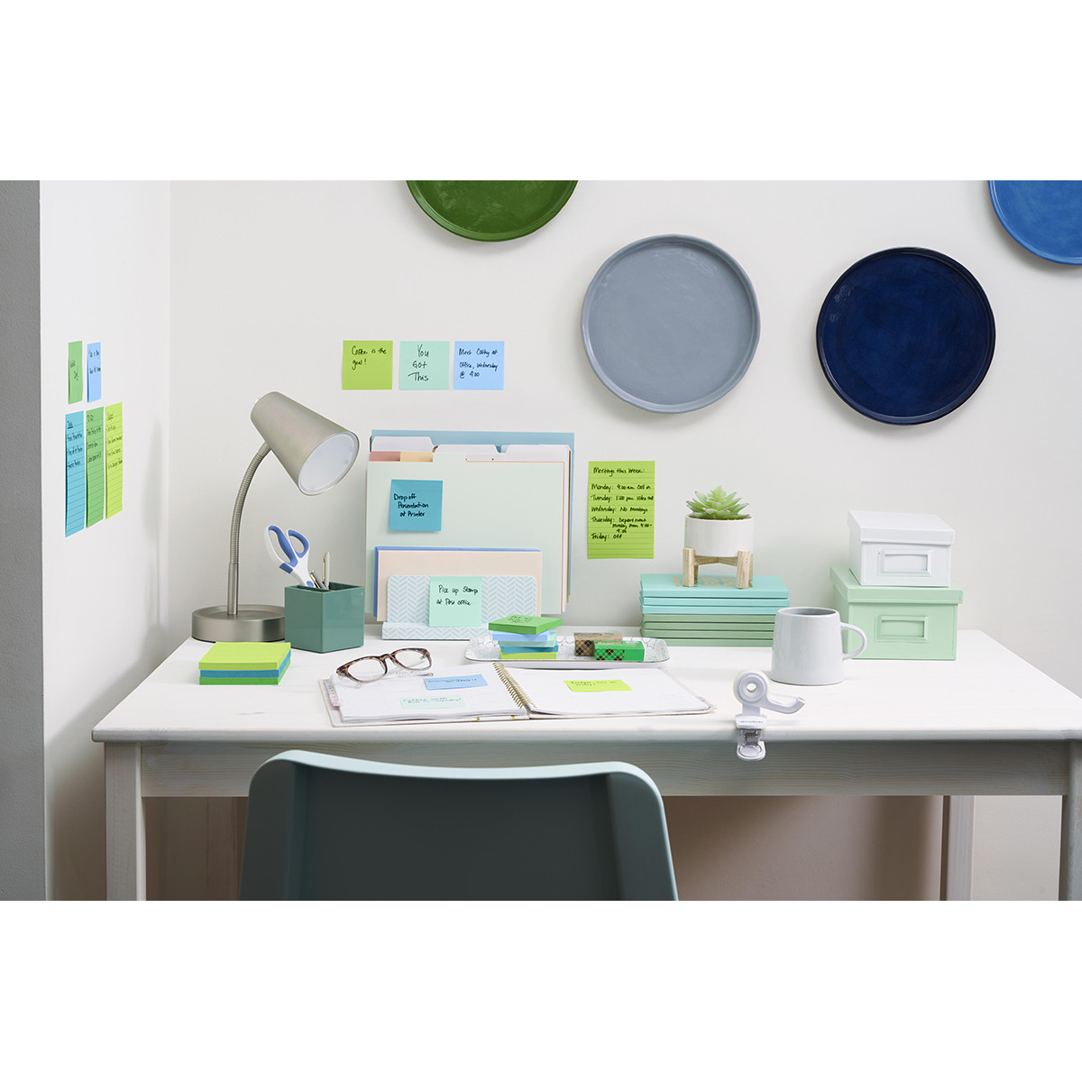 Karteczki samoprzylepne Post-it Super Sticky Z-Notes Oasis 76x76mm 5x90k