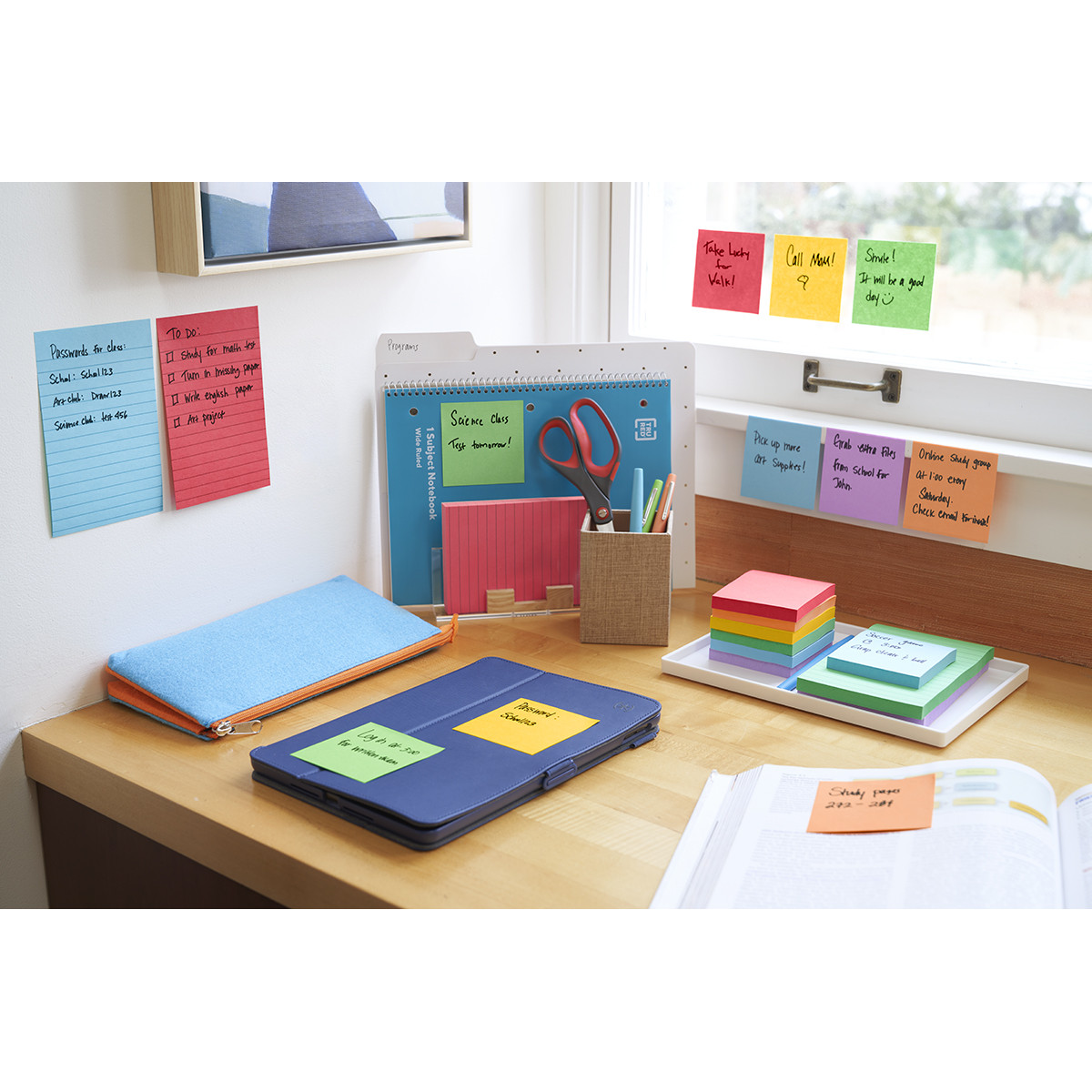 Karteczki samoprzylepne Post-it Super Sticky Z-Notes Playful 76x76mm 6x90k