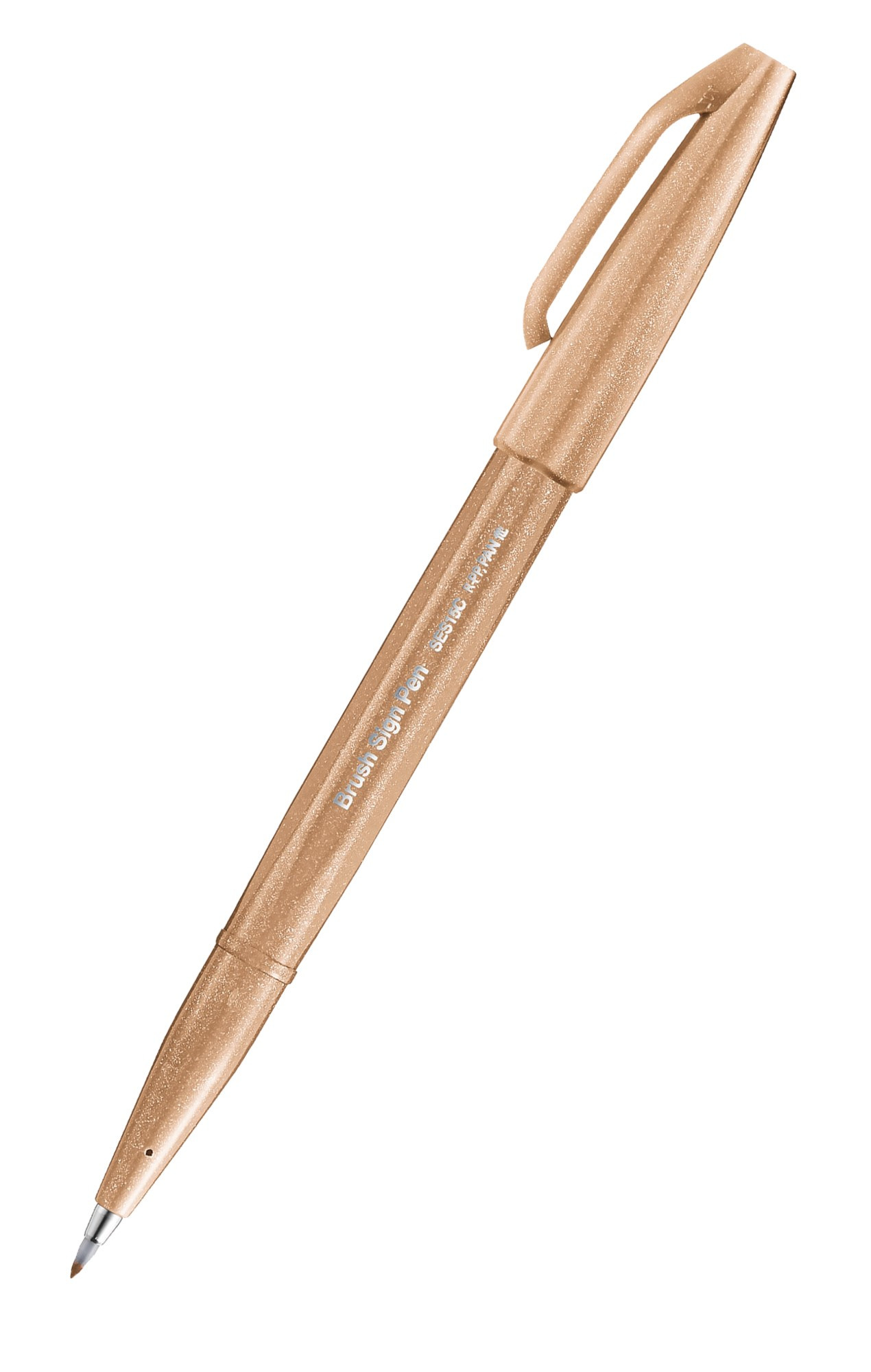 Pisak Brush Sign Pen SES15C-E2X Pentel orzechowy