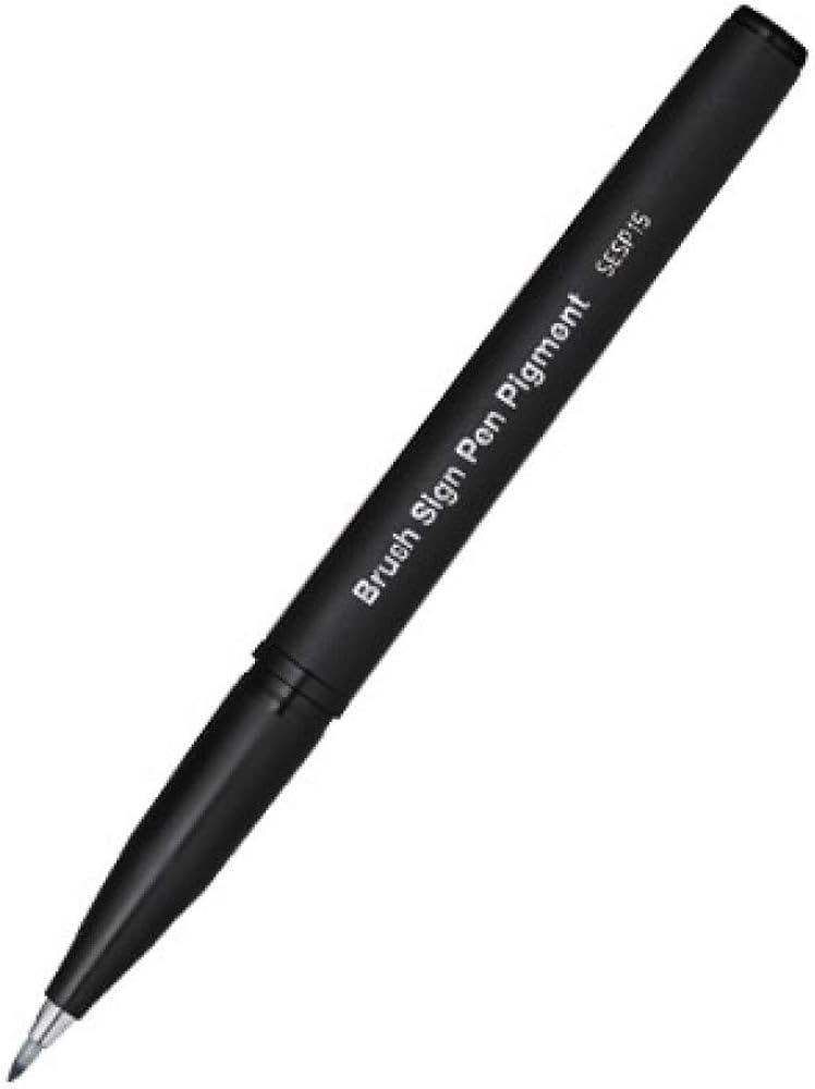 Pisak Brush Sign Pen Pigment czarny SESP15-AX Pentel