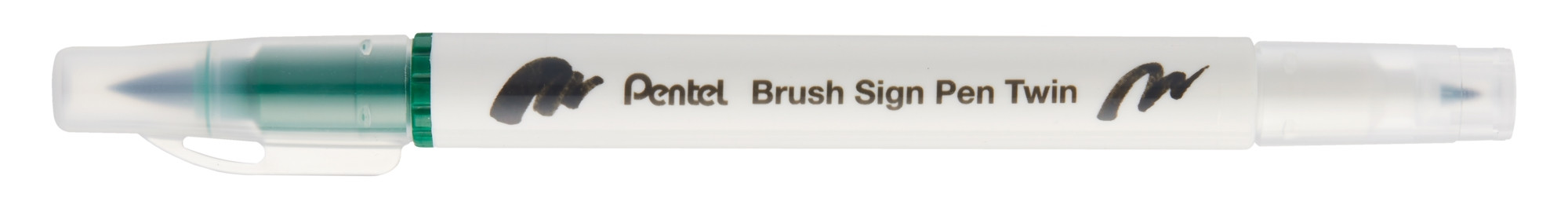 Pisak Brush dwustronna końcówka SESW30C-T104 Pentel Zielony