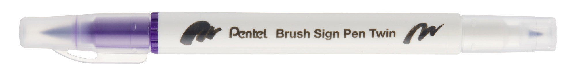 Pisak Brush dwustronna końcówka SESW30C-T108 Pentel Fioletowy