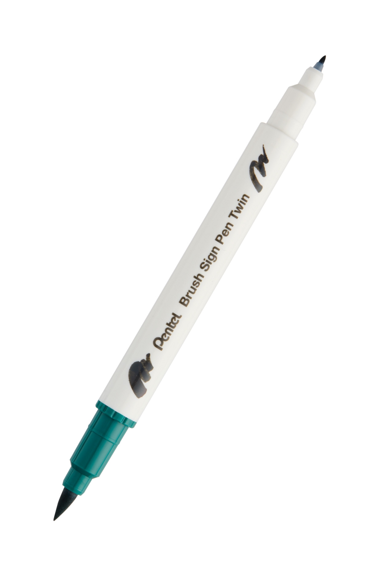Pisak Brush dwustronna końcowka SESW30C-T125 Pentel Ciemnozielony