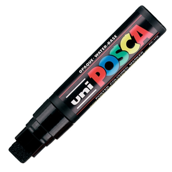 Marker z farbą plakatową Uni Posca, PC-17K czarny
