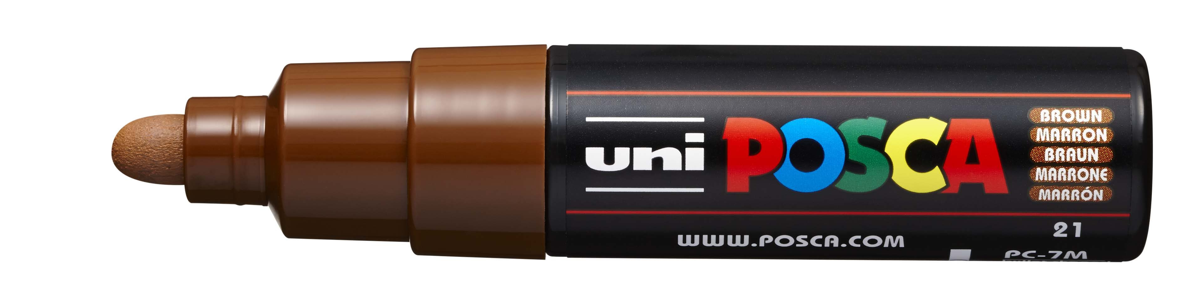 Marker Posca PC-7M nr21 Uni brązowy