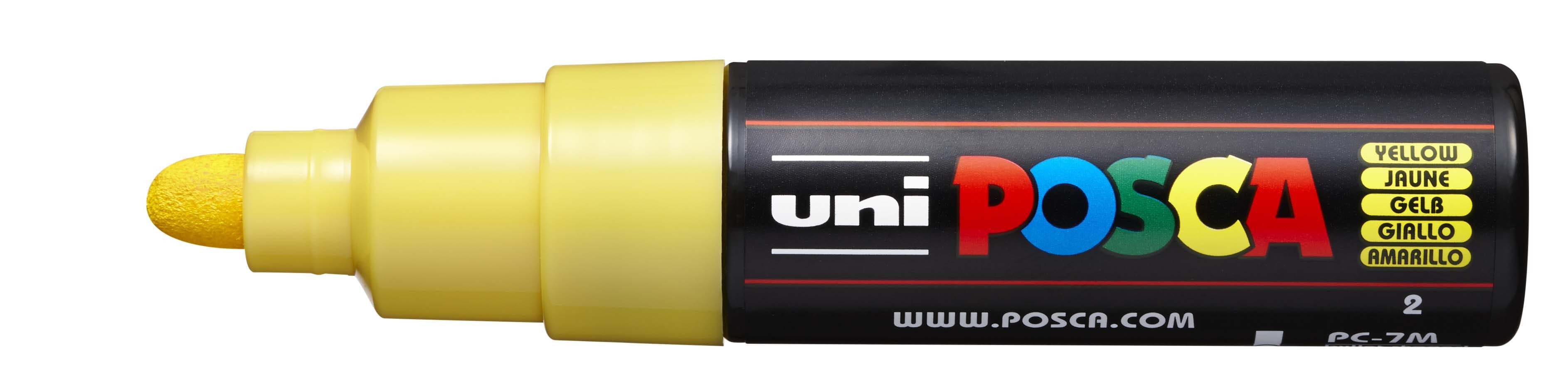 Marker Posca PC-7M nr2 Uni żółty