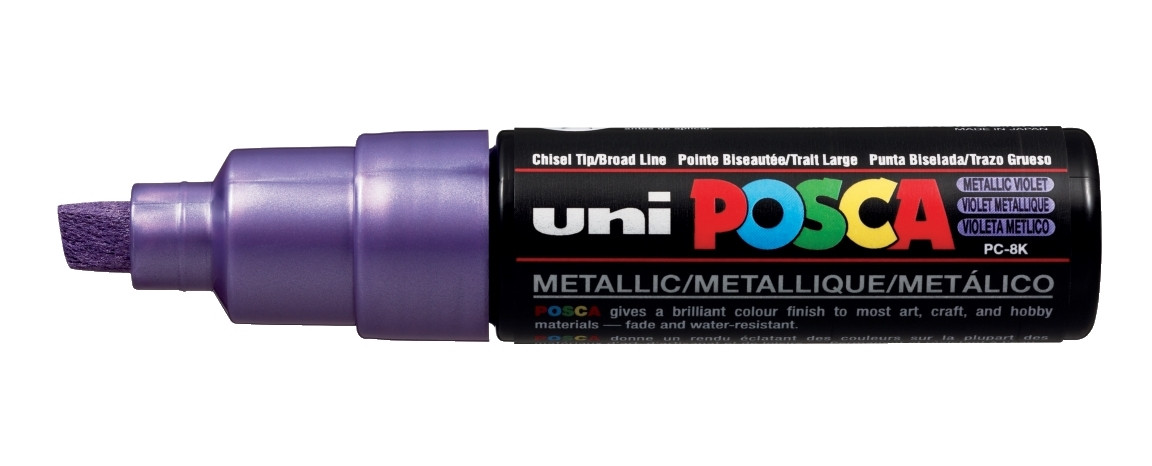 Marker Posca PC-8K nr m12 Uni fioletowy metaliczny