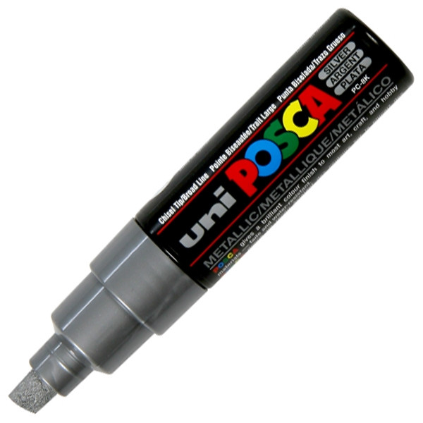 Marker Posca PC-8K nr 26 Uni srebrny