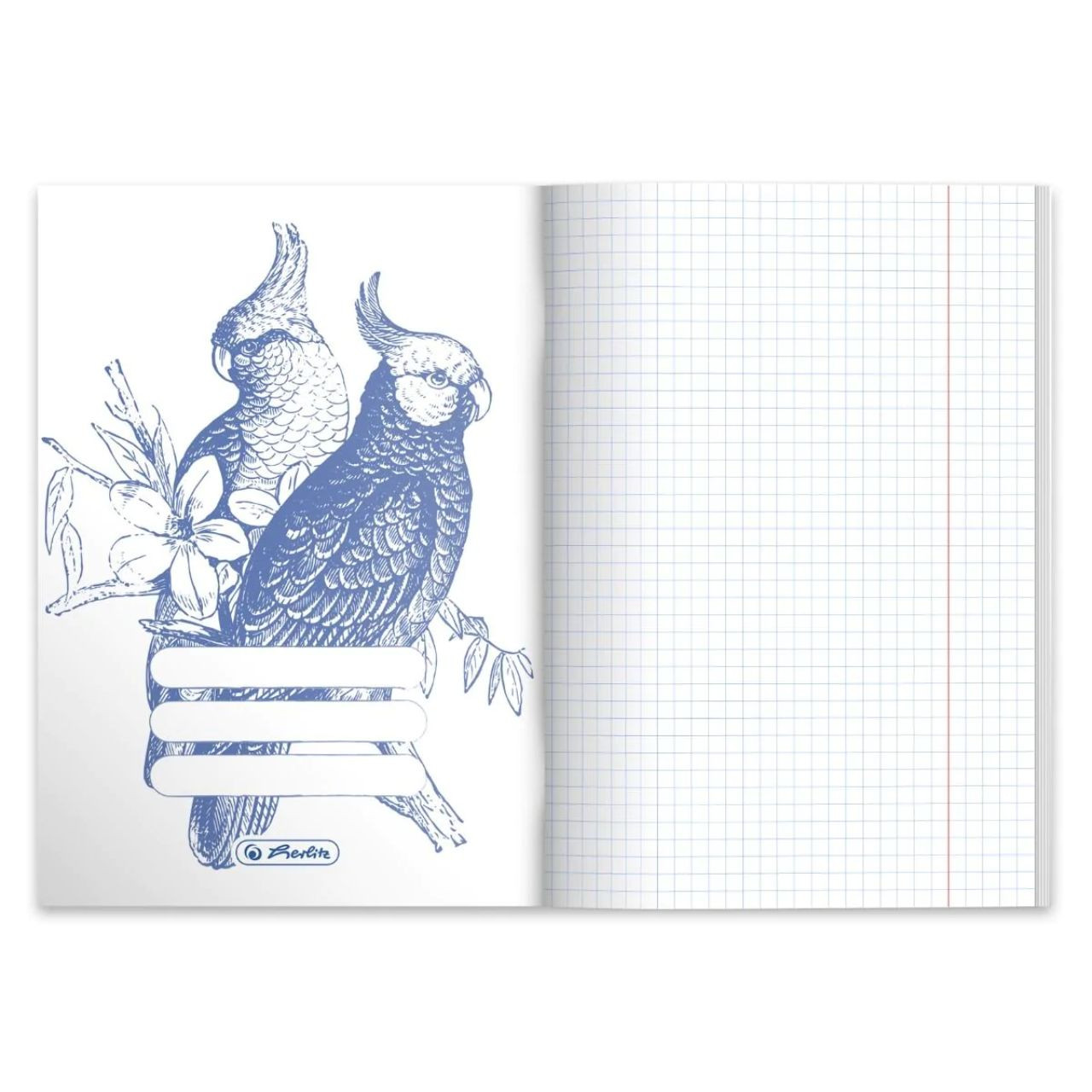 Zeszyt A5/60 kratka z marginesem Nature motivation Herlitz