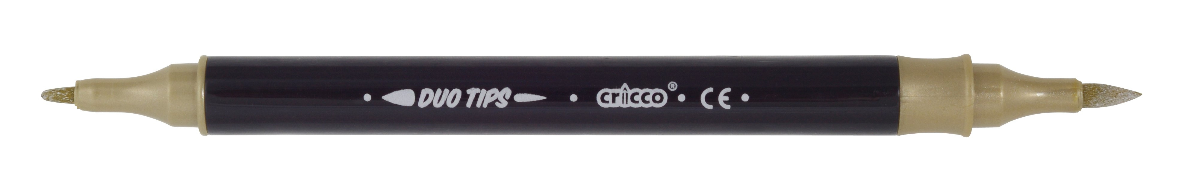 Pisaki pędzelkowe dwustronne metaliczne 6kol. Cricco