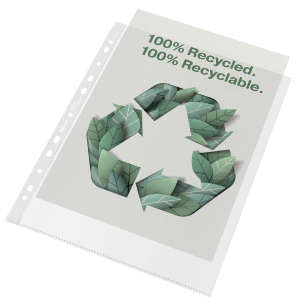 Koszulka Esselte 100% Recycled Premium A4/100 Maxi groszkowa 70mic