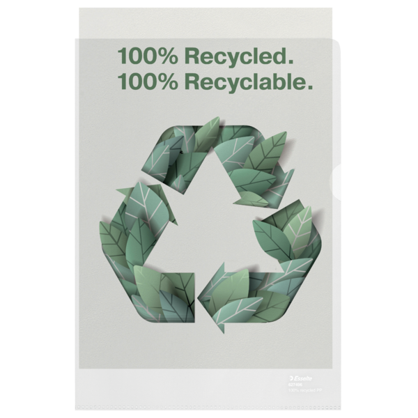 Ofertówka Esselte 100% Recycled Premium A4/100 groszkowa (100mic)