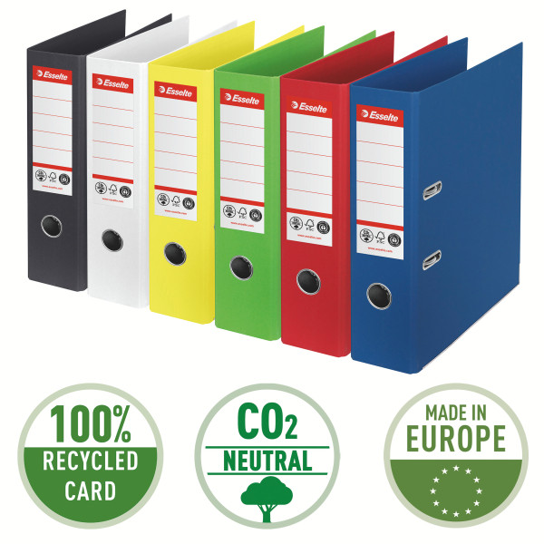 Segregator Esselte No.1 A4/75, neutralny pod względem emisji CO2, zielony