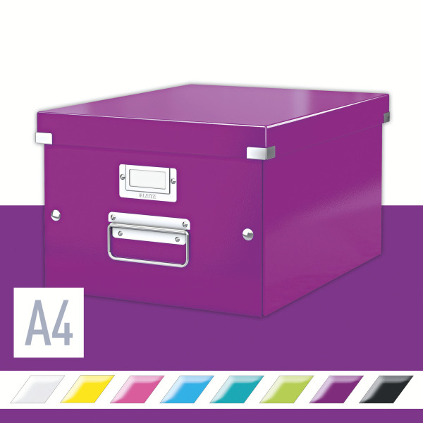 Pudło uniwersalne  Leitz Click&Store Wow fioletowe