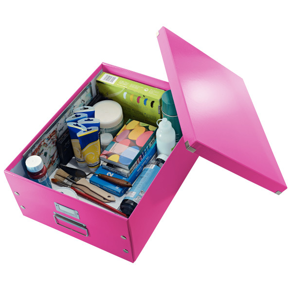 Pudełko do przechowywania A3 Leitz Click&Store WOW różowe