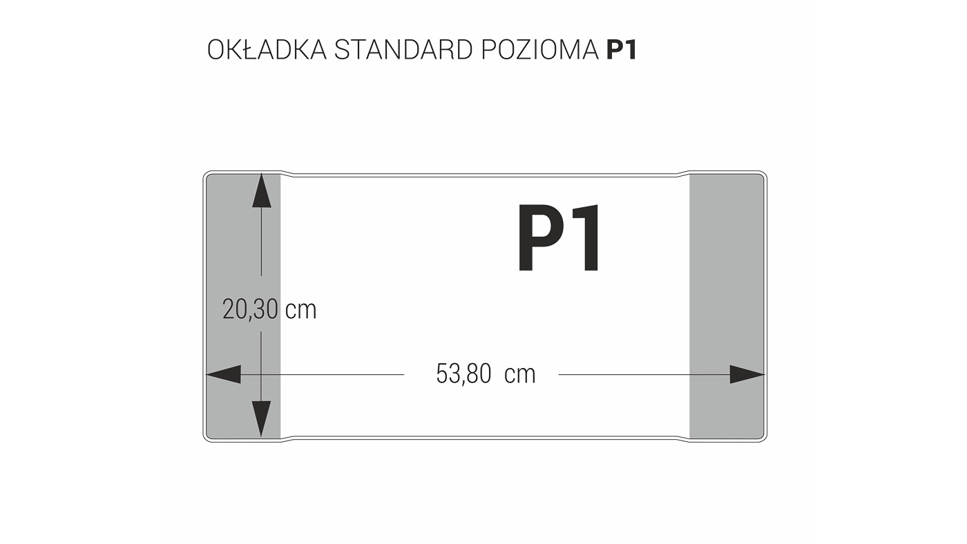 Okładka standard P1-203 pozioma Biurfol 25szt.