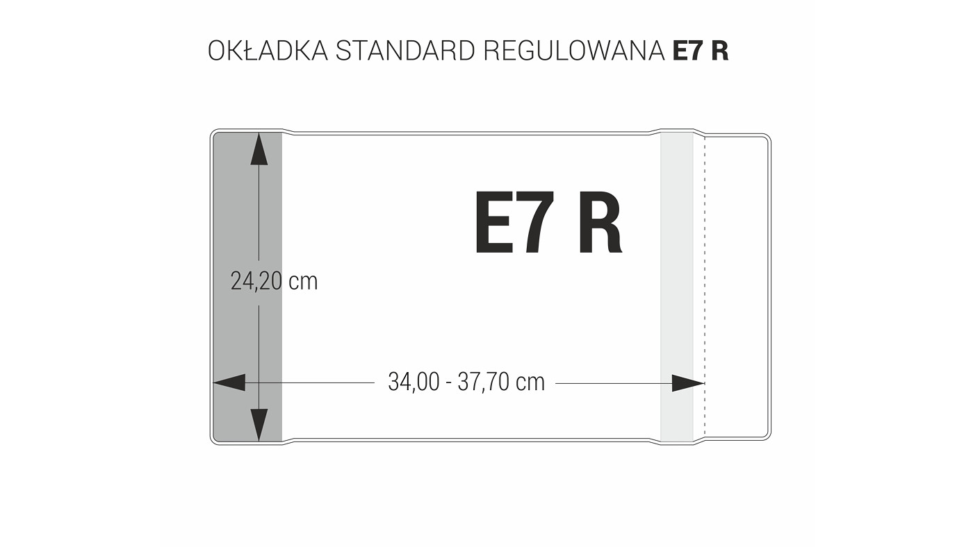 Okładka na podręczniki E7-242 regulowana 25szt. Biurfol