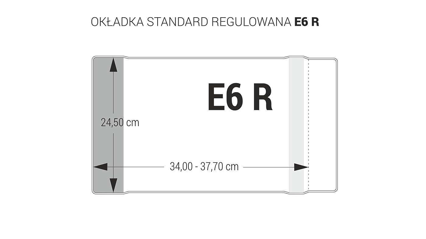 Okładka standard E6-245 regulowana Biurfol 25 szt.