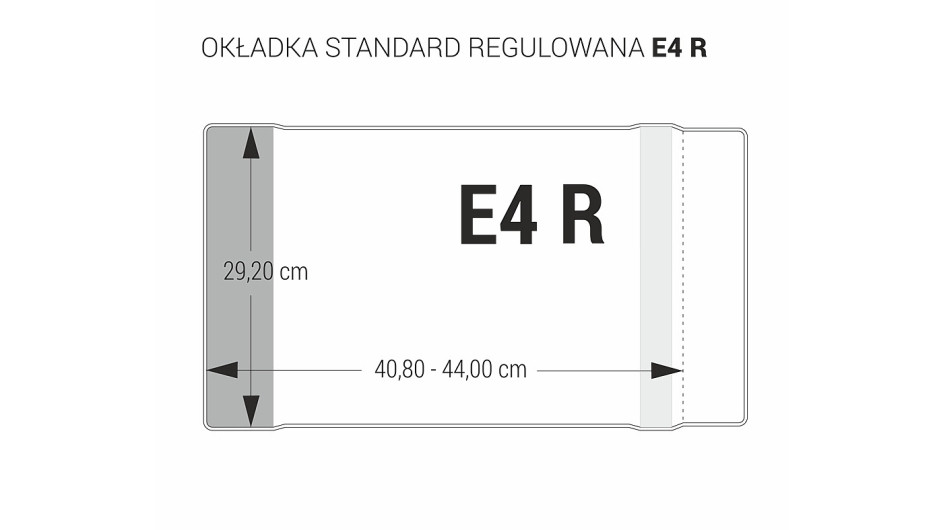 Okładka na zeszyt E4-292 regulowana 25szt. Biurfol