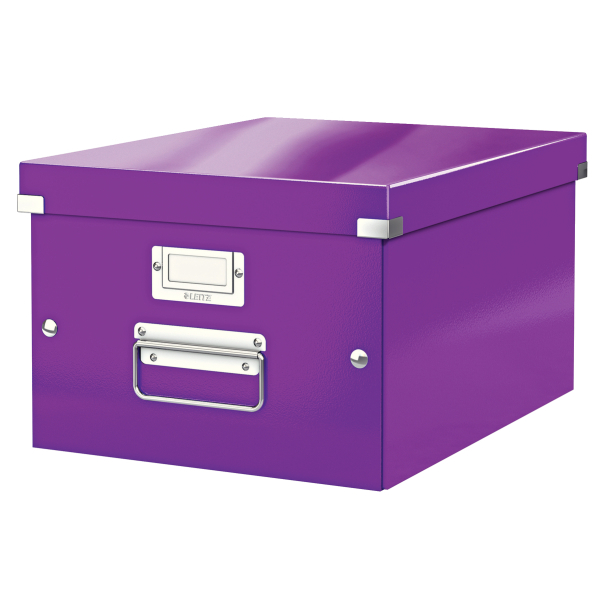 Pudło uniwersalne  Leitz Click&Store Wow fioletowe