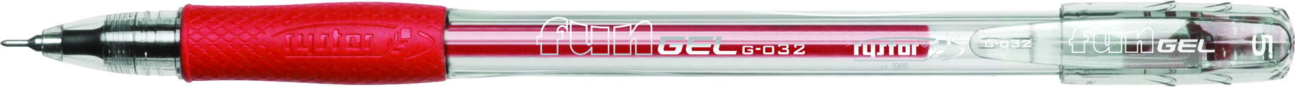 Długopis żelowy Rystor Fun Gel GZ-032, 428 czerwony
