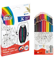 Kredki ołówkowe trókątne Super Soft 36 kolorów