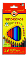 Kredki Koh-I-Noor Tricolor 7mm 24 kolory