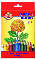 Kredki ołówkowe Koh-I-Noor Jumbo 24 kolory