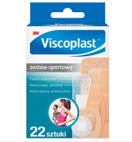 Plastry Viscoplast Zestaw Sportowy 3 rozmiary 22 sztuki