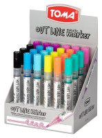 Marker do zdobienia Outline TO-404 Toma mix