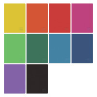 Zeszyt A5/60k gładki Rainbow Classic Collection Herlitz