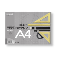 Blok techniczny A4/10 biały 160g  Polsirhurt