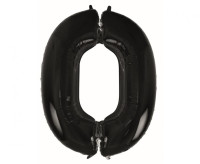 Balon foliowy B&C Cyfra 0 - czarna 92cm Godan